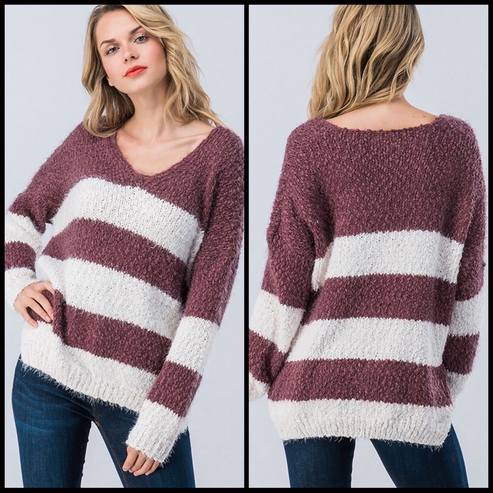70% CLEARANCE 🎄5 🌟 Oversized V-Neck Sweater - Picture 5 of 5